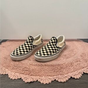 Vans Black and White Checkered Flats